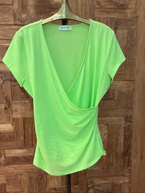 Kettlewell Limelight Short-Sleeve Wrap-Front Tee
